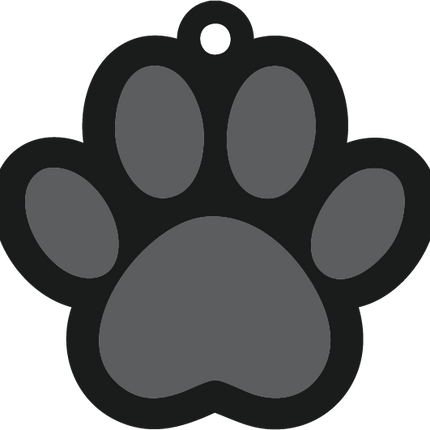 Paw Print Keychain