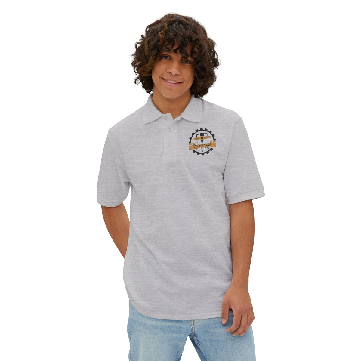 Logo Men's Polo — Vintage Golf Shirt-thumbmail-8