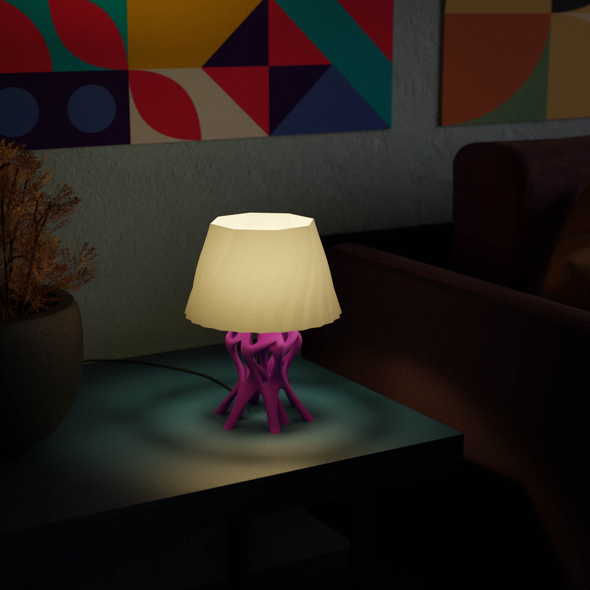Neuro Table Lamp by Kraken.STL