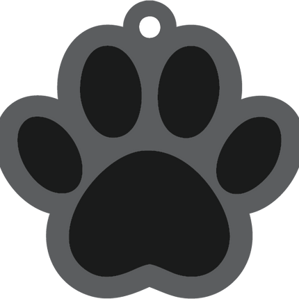 Paw Print Keychain