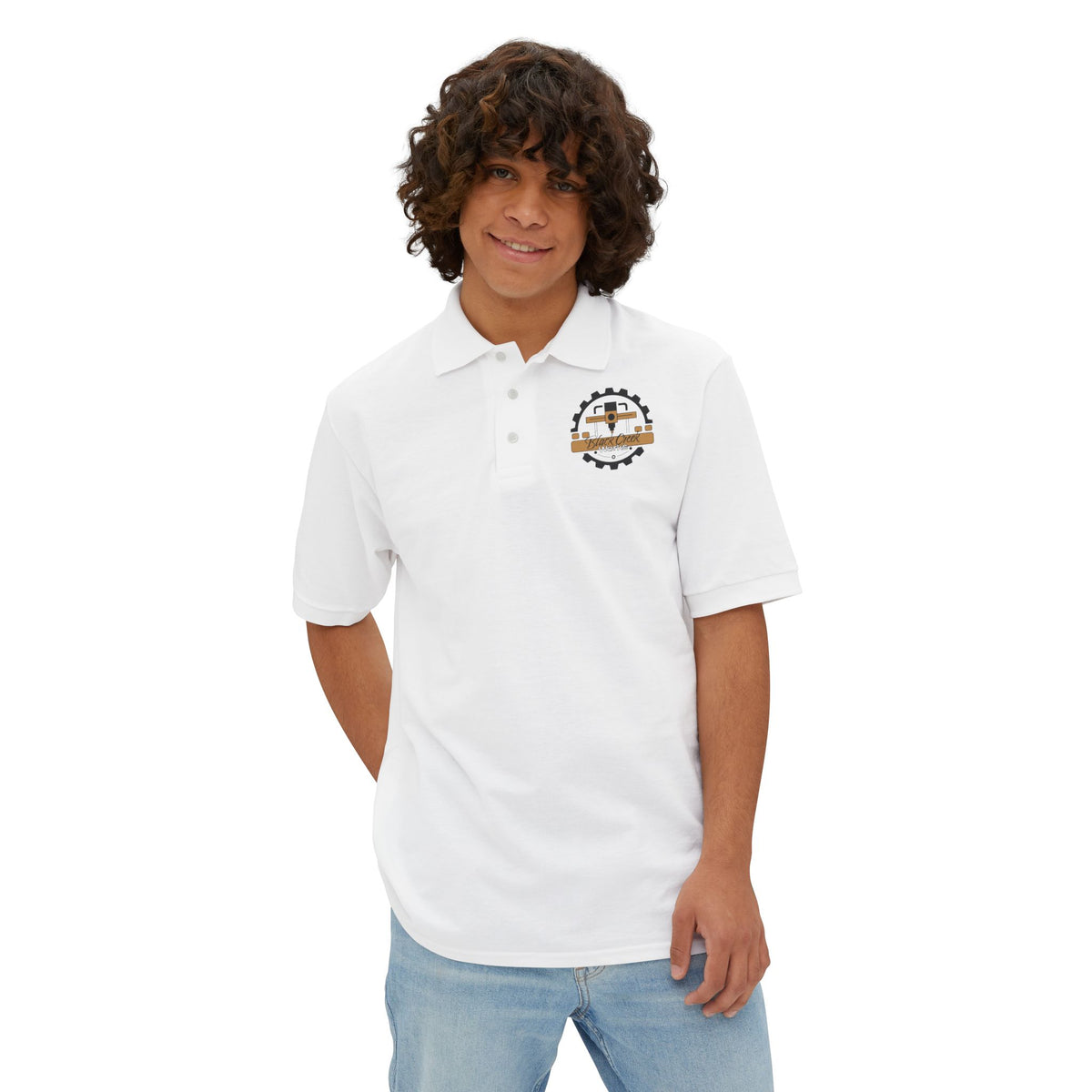 Logo Men's Polo — Vintage Golf Shirt-thumbmail-5