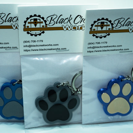 Paw Print Keychain