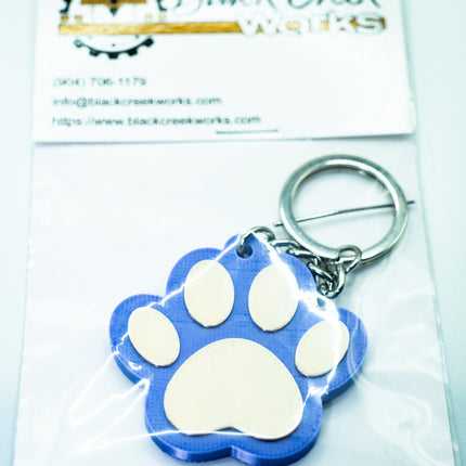 Paw Print Keychain