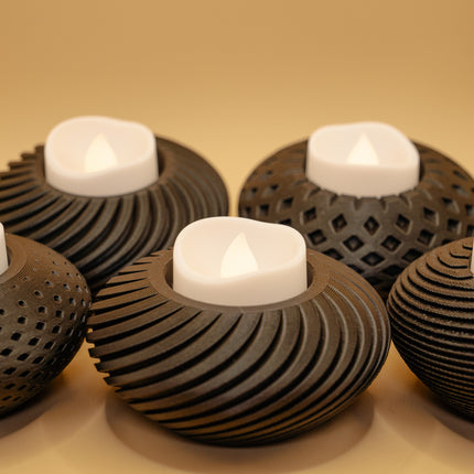 Textured Tealight Holder Collection