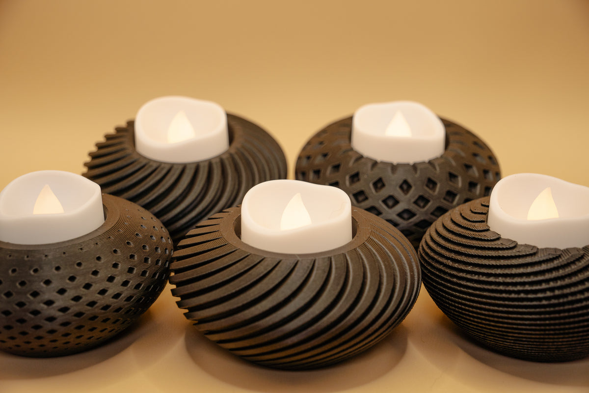 Textured Tealight Holder Collection