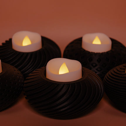 Textured Tealight Holder Collection