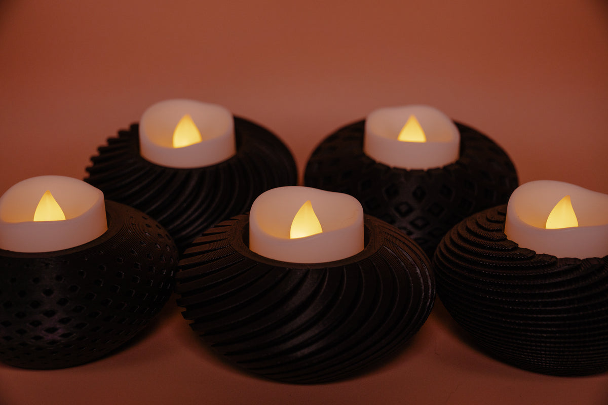 Textured Tealight Holder Collection-thumbmail-2