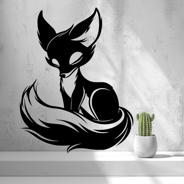 2D Cute Fox Wall Art by 2D Arts