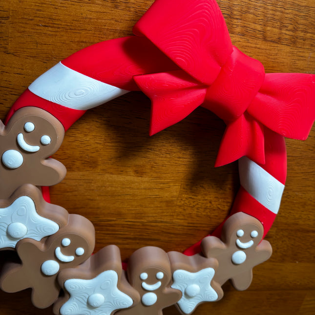 The Peppermint Gingerbread Wreath