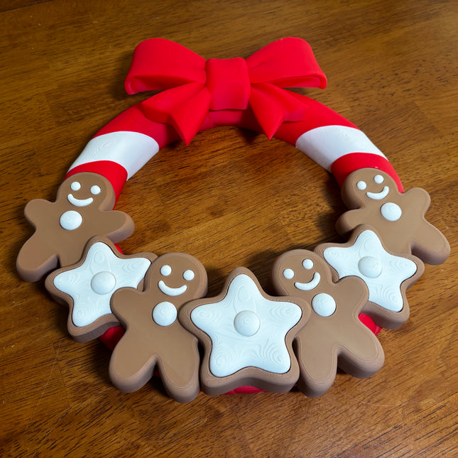 The Peppermint Gingerbread Wreath