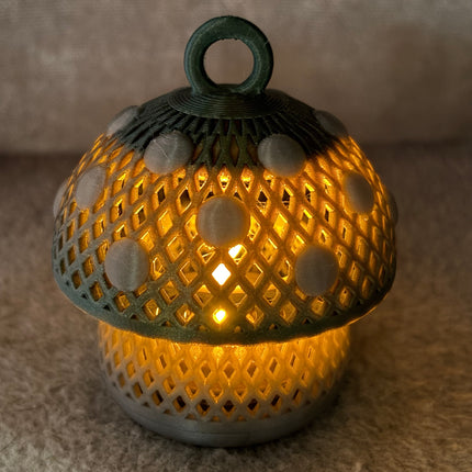 Mushroom Tealight Lantern (Hanging Version)