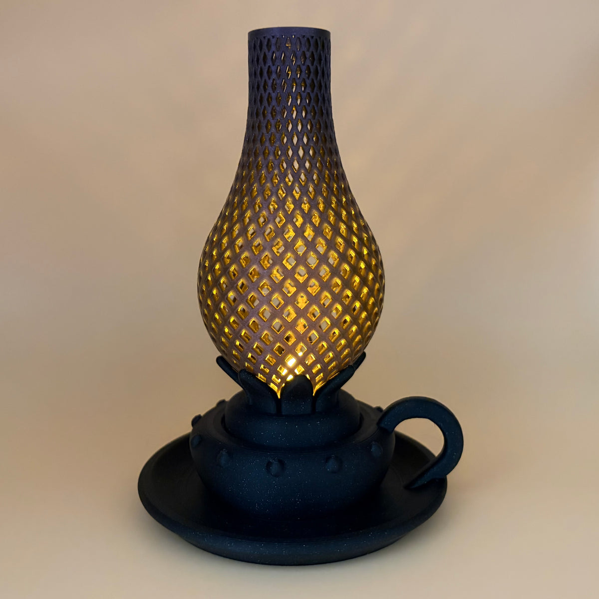 Old Fashioned Oil Lamp Tealight Lantern-thumbmail-2