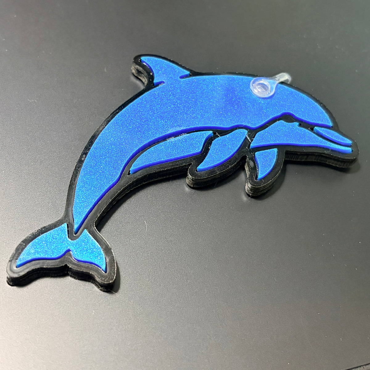 Acrylic Dolphin Keychain-thumbmail-1