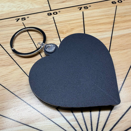 Laser-Cut Acrylic Heart American Flag Keychain