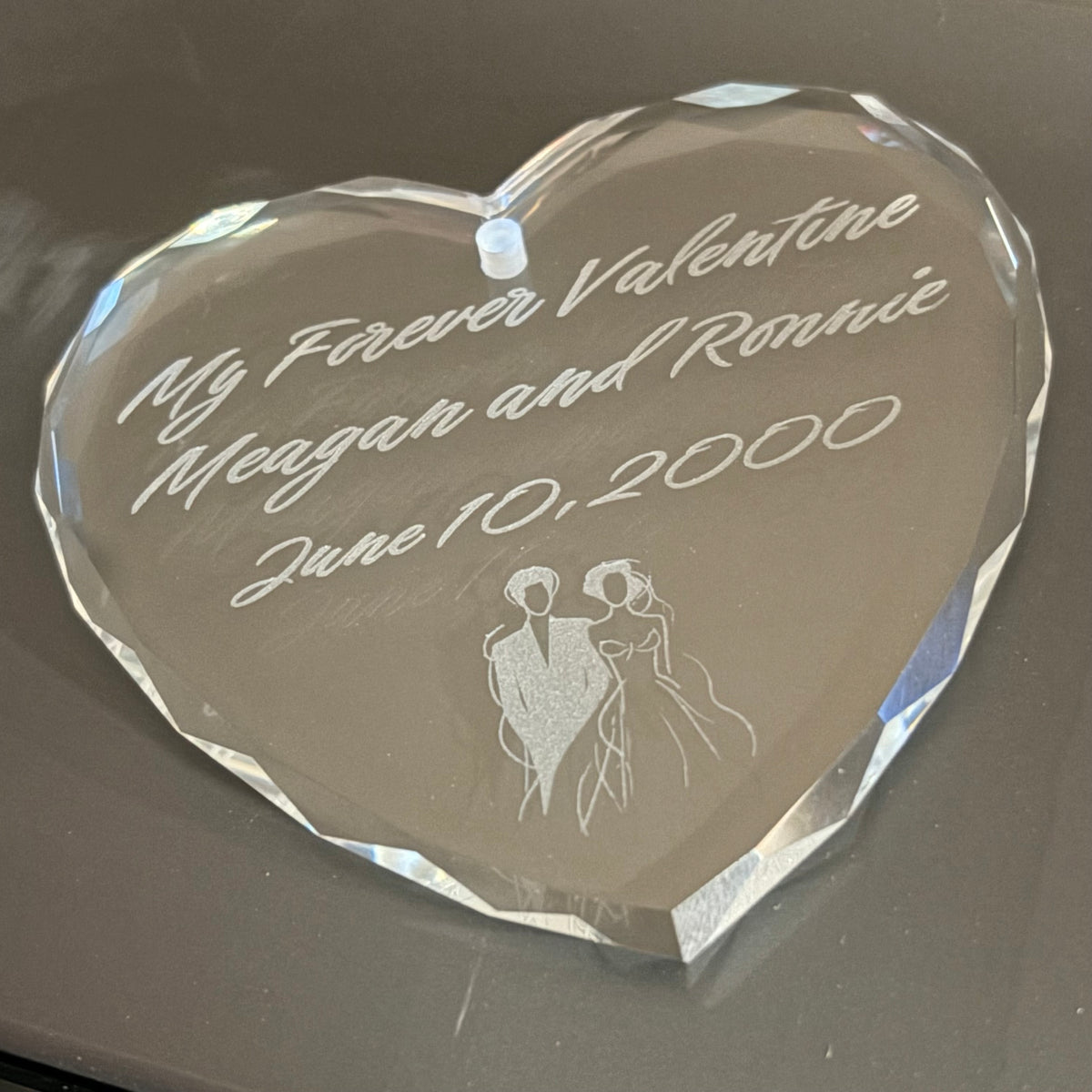 Faceted Heart-Shaped Crystal Ornament-thumbmail-2