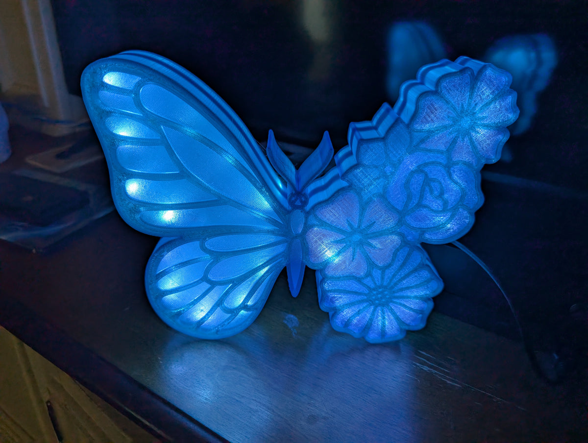 Butterfly Flowers Lightbox