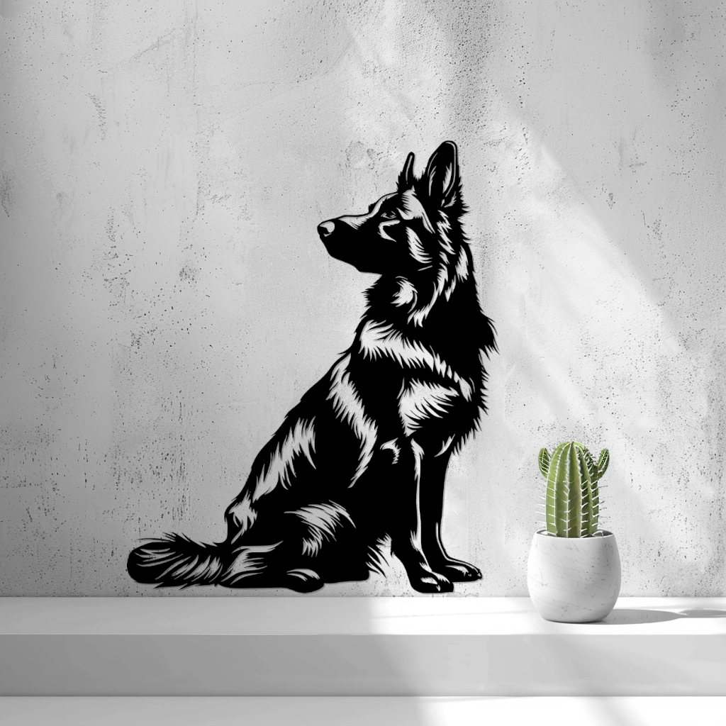 2D German Shepard Wall Art by 2D Arts-thumbmail-2