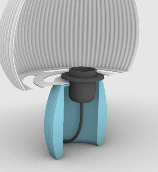 Rippled Mushroom Table Lamp by Kraken.STL-thumbmail-3