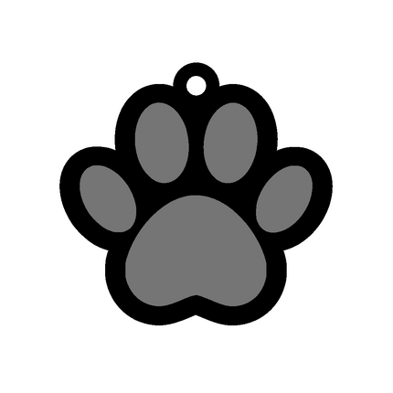 Paw Print Keychain