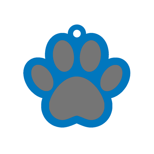 Paw Print Keychain