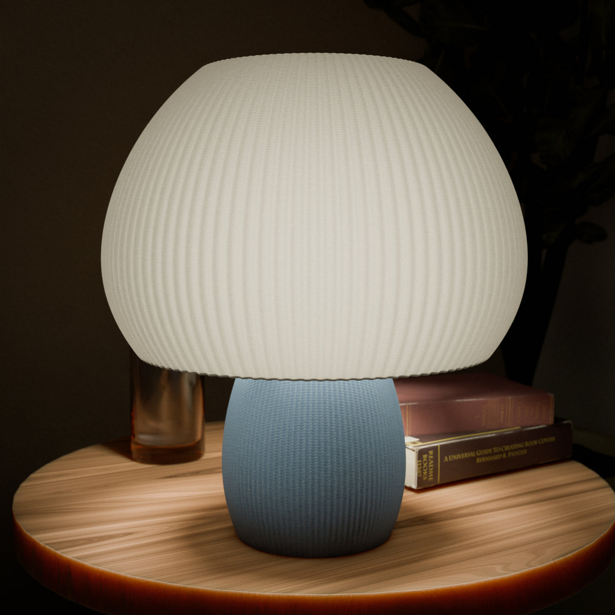 Rippled Mushroom Table Lamp by Kraken.STL